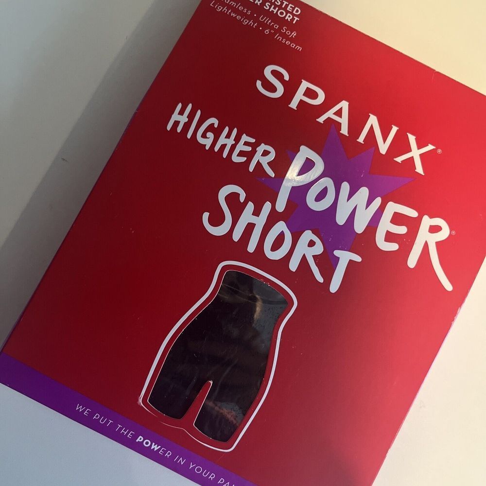 Spanx Women's Higher Power Shorts Small Very Black - Picture 2 of 3